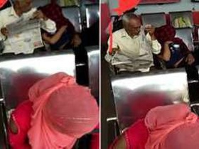 Indian desi girl wakes up to find pervert touching her chest