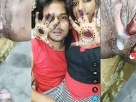 Hot couple Sweety Sona enjoys phone sex and livecam action