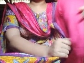 Busty girl gets naughty with a banana and shows off her fruit pussy