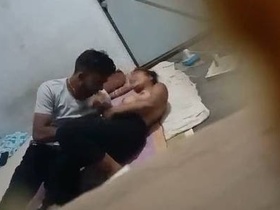 Couple enjoys hot sex in spy video