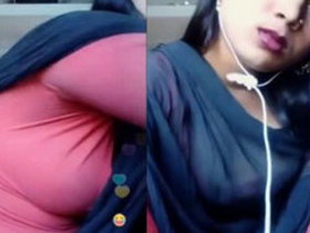 Indian girl teasing with her body