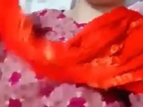 Cute girl making a video