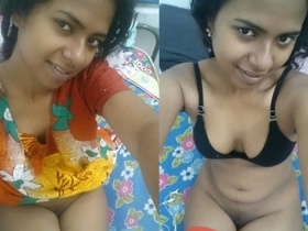Tamil teen in nighty reveals her perky breasts