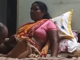 Uncle gets horny and gives maid a pussy licking