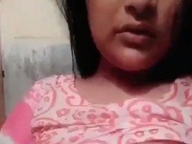 Indian bhabhi Savita flaunts her big tits in a nude selfie
