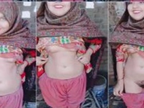 Pakistani girl reveals her natural and hairy teen pussy on camera