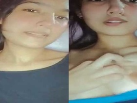 Virgin village girl reveals her big boobs